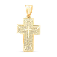 Made in America 10K Yellow Gold Prayer Pendant