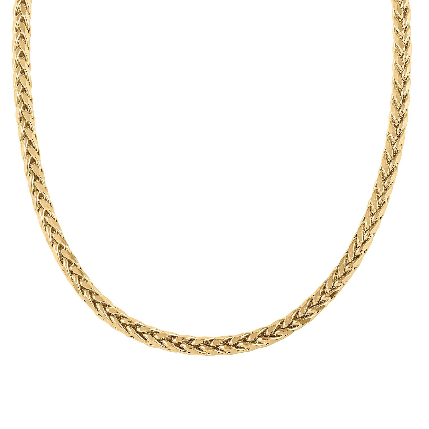 10K Yellow Gold 3mm Palma Chain Necklace (18 Inches) (9 g)