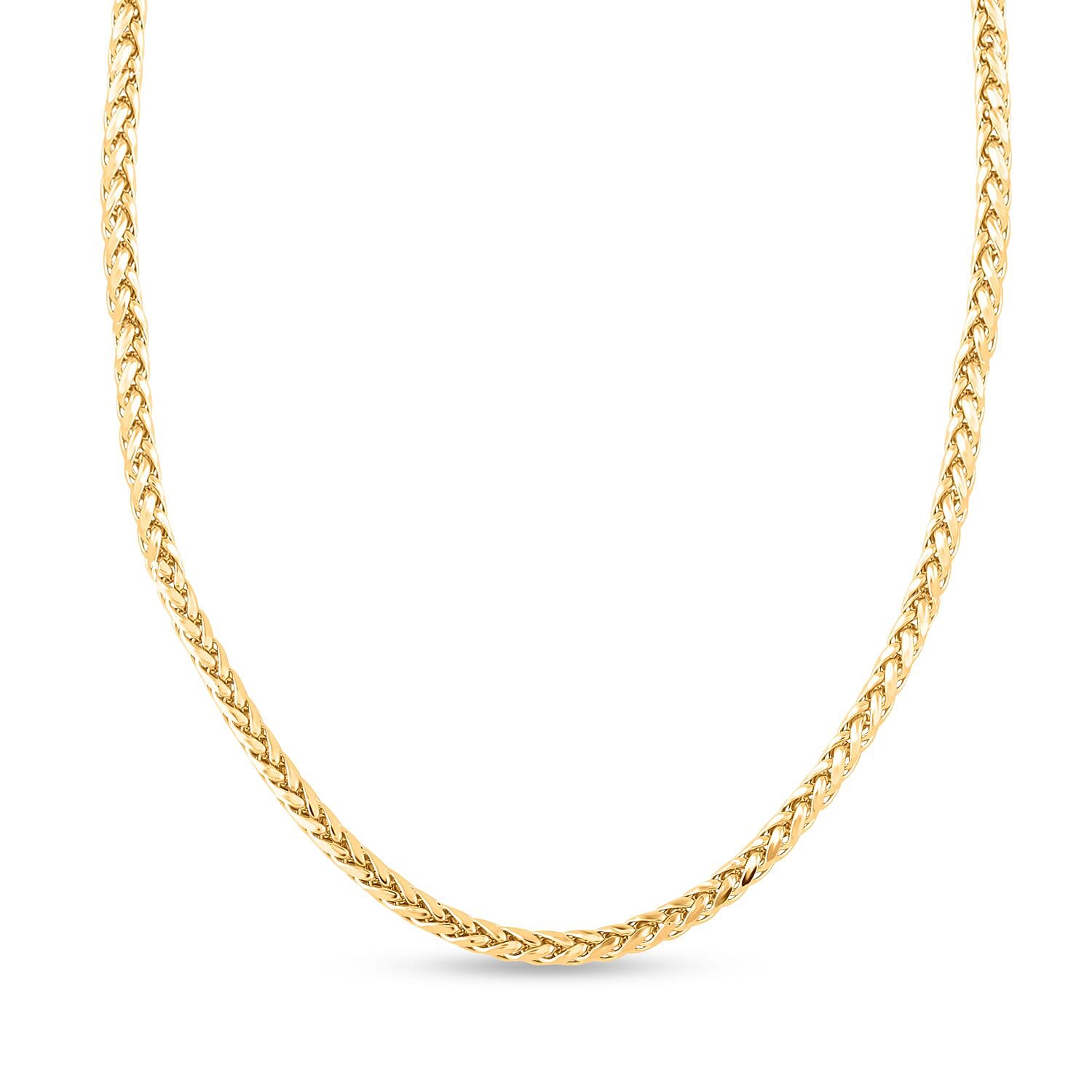 14K Yellow Gold 2.5mm Palma Necklace 18 Inches 5.70 Grams