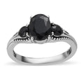 Midnight Sapphire Ring in Stainless Steel 2.15 ctw - Sticky add to cart bar
