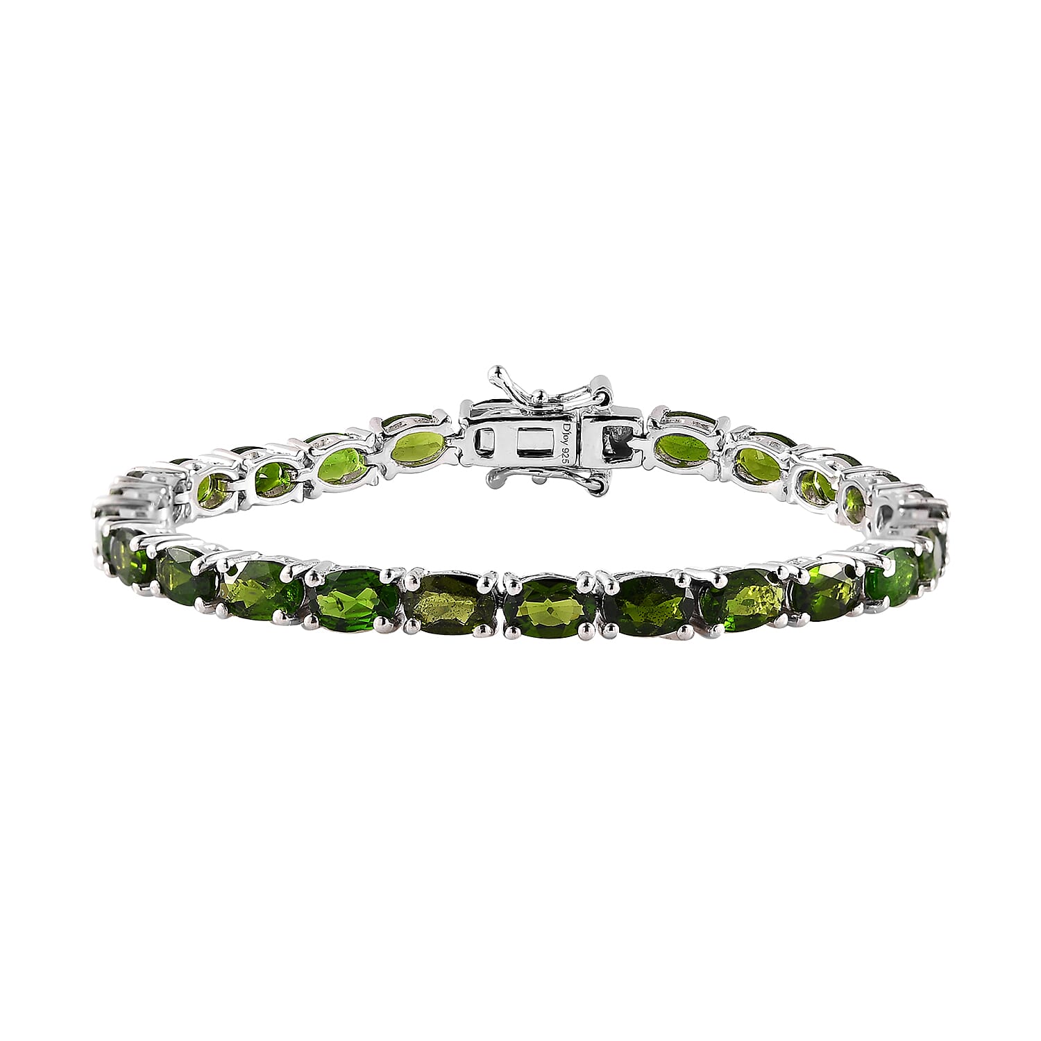 Doorbuster Chrome Diopside Tennis Bracelet in Vermeil YG Over Sterling Silver (8.00 In) 15.65 ctw