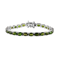 Doorbuster Chrome Diopside Tennis Bracelet in Vermeil YG Over Sterling Silver (8.00 In) 15.65 ctw