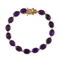 Doorbuster African Amethyst Bracelet in Vermeil Yellow Gold Over Sterling Silver (7.25 In) 27.40 ctw - Sticky add to cart bar