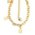 Teddy Charm Necklace in Goldtone 29-44.50 Inches - Sticky add to cart bar