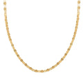 Double Sunburst Petali Italian 14K Yellow Gold Chain Necklace 18 Inches 3.65 Grams - Sticky add to cart bar