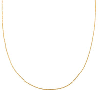 Margherita Italian Chain Necklace with Slider in 14K Yellow Gold 3.35 Grams 24 Inches