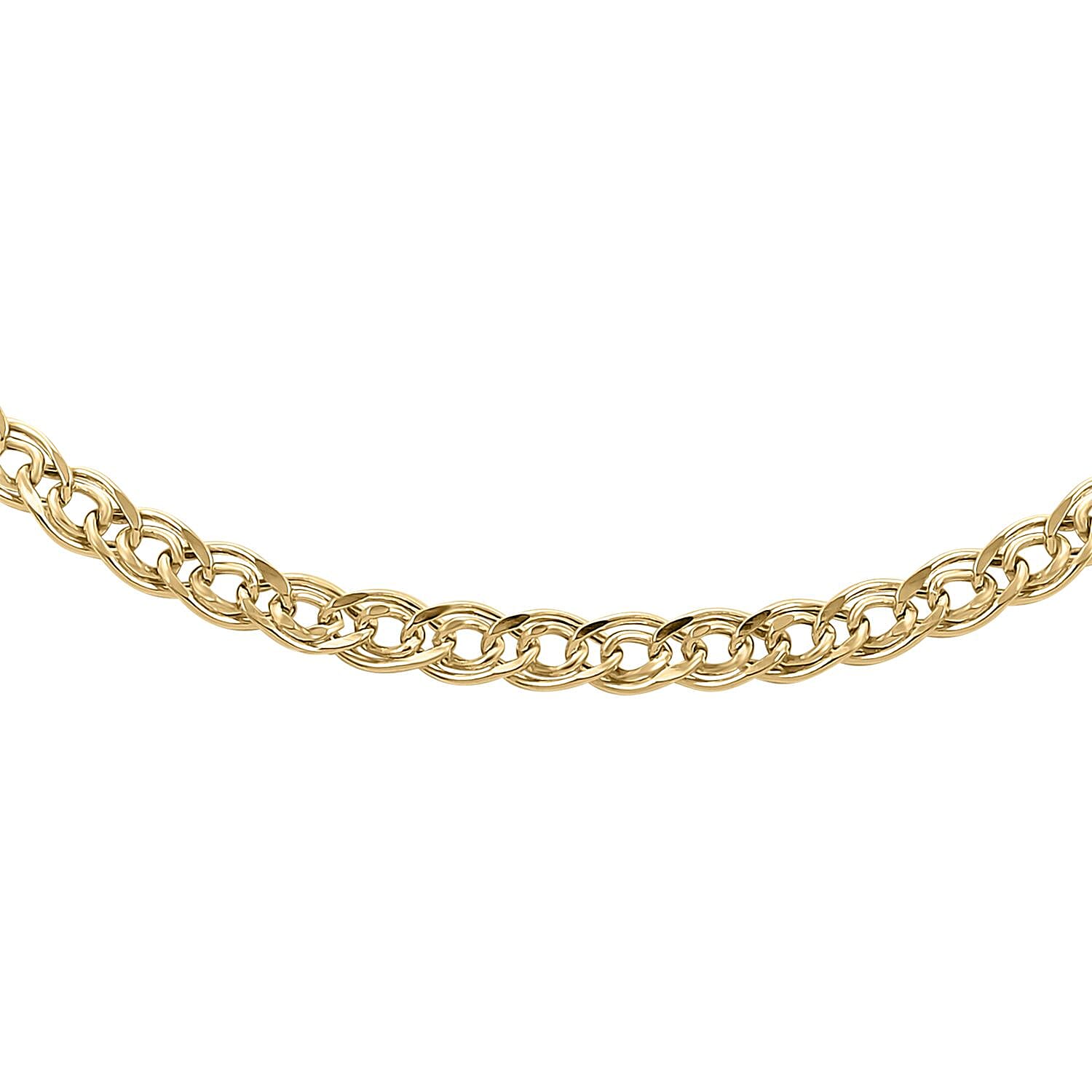 Intreccio Spirali Italian 10K Yellow Gold Chain Necklace 18 Inches 2.60 Grams