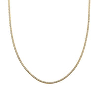 Spiga Italian 10K Yellow Gold 2mm Chain Necklace 18 Inches 3.0 Grams