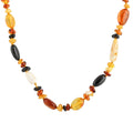 Baltic Amber Elogated Beads Necklace 24 Inches - Sticky add to cart bar