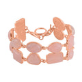 TLV Grey Zebra Jasper 2 Row Beaded Bracelet in Silvertone (7.00-8.75In) 125.00 ctw - Sticky add to cart bar