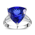 Doorbuster Rhapsody 950 Platinum AAAA Tanzanite and E-F VS2 Diamond Ring (Size 10.0) 6.70 Grams 7.90 ctw - Sticky add to cart bar