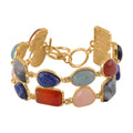 TLV Grey Zebra Jasper 2 Row Beaded Bracelet in Silvertone (7.00-8.75In) 125.00 ctw - Sticky add to cart bar