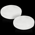 Pack of 2 White Selenite Charging Plate For Crystal Cleaning and Reenergizing, Ideal For Home And Office Decor Crystal Charging Meditation 4-6 inch - Sticky add to cart bar