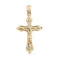 Made In America 10K Yellow Gold Crucifix Pendant 0.80 Grams - Sticky add to cart bar