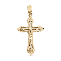 Made In America 10K Yellow Gold Crucifix Pendant 0.80 Grams