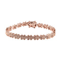 Uncut Natural Pink Diamond Linking Bracelet in Vermeil Rose Gold Over Sterling Silver (7.50 In) 1.00 ctw - Sticky add to cart bar