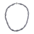 Terahertz 287.35 ctw Beaded Necklace, Carved Barrel Beads Necklace, 20 Inch Necklace, Rhodium Over Sterling Silver Necklace, Terahertz Jewelry - Sticky add to cart bar