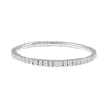 Moissanite Bracelet in Rhodium Over Sterling Silver (7.00 In) 5.60 ctw - Sticky add to cart bar