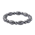 Terahertz 103.25 ctw Beaded and Carved Barrel Stretch Bracelet - Sticky add to cart bar