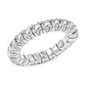 Moissanite Ring in Rhodium Over Sterling Silver (Size 7.0) 2.25 ctw - Sticky add to cart bar