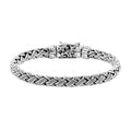 Doorbuster Bali Legacy Sterling Silver Padian Bracelet (7.25 In) 41.10 Grams - Sticky add to cart bar