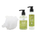 Hemp + Spirulina Fresh Body Set (Shower Gel, Body Lotion & Luffa) - Sticky add to cart bar