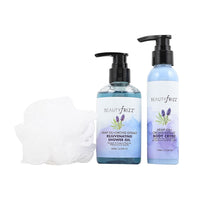 Hemp Oil + Orchid Extract Body Pamper Set (Shower Gel, Lotion, & Luffa)