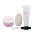 Lavender Extract Infused Exfoliating & Moisturizing Foot Set (Scrub, Lotion, Pumice Stone, & File) - Sticky add to cart bar