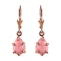 Oregon Sunrise Peach Opal Lever Back Earrings in Vermeil Rose Gold Over Sterling Silver 3.35 ctw - Sticky add to cart bar