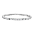 Moissanite Bracelet in Rhodium Over Sterling Silver (7.50 In) 5.60 ctw - Sticky add to cart bar