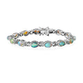 Premium Ethiopian Welo Opal Bracelet in Platinum Over Sterling Silver (7.25 In) 8.40 ctw - Sticky add to cart bar