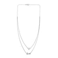 Diamond Necklace (20 Inches) in Rhodium Over Sterling Silver 0.25 ctw - Sticky add to cart bar
