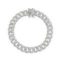 Lustro Stella Finest CZ Bracelet in Rhodium Over Sterling Silver (8.00 In) 8.25 ctw - Sticky add to cart bar