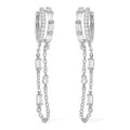 Lustro Stella Finest CZ Earrings in Rhodium Over Sterling Silver 0.35 ctw - Sticky add to cart bar