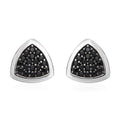 Thai Black Spinel Stud Earrings in Platinum Over Sterling Silver 0.75 ctw - Sticky add to cart bar