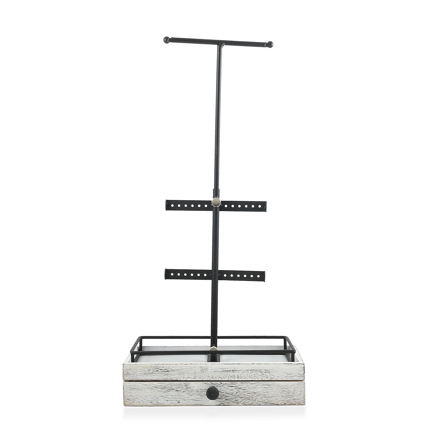 Tower Jewelry Holder -White (10"x4"x20.5")