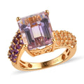 Doorbuster Premium Anahi Ametrine and Multi Gemstone Ring in Vermeil Yellow Gold Over Sterling Silver 7.60 ctw - Sticky add to cart bar