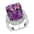 Certificate and Appraised Rhapsody 950 Platinum AAAA Patroke Kunzite, Diamond (E-F, VS2) (0.23 cts) Ring (Size 7.0) (10.30 g) 24.50 ctw - Sticky add to cart bar