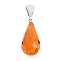 Baltic Amber Golden faceted Pear Pendant - Sticky add to cart bar