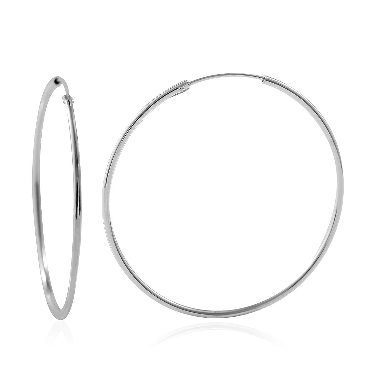 Sterling Silver Hoop Earrings 2.50 Grams