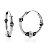 Sterling Silver Hoop Earrings 2.70 Grams