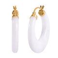 Natural Jade Earrings in Vermeil Yellow Gold Over Sterling Silver 70.00 ctw - Sticky add to cart bar