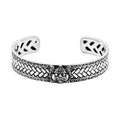 Bali Legacy Sterling Silver Lion Cuff Bracelet (7.25 In) 38.75 Grams - Sticky add to cart bar