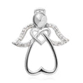 Diamond Pendant in Rhodium Over Sterling Silver 0.10 ctw - Sticky add to cart bar