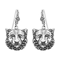 Bali Legacy Sterling Silver Lion Earrings 19 Grams