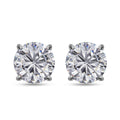 Moissanite Stud Earrings in Platinum Over Sterling Silver 2.90 ctw - Sticky add to cart bar