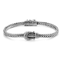 Bali Legacy Sterling Silver Tulang Naga Buckle Bracelet (6.50 In) 24.20 Grams