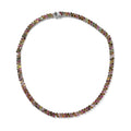 TLV Multi-Tourmaline 2 Row Necklace (18 Inches) in Platinum Over Sterling Silver 34.20 ctw - Sticky add to cart bar