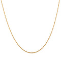 14K Yellow Gold 1.20mm Singapore Twist Chain Necklace 18 Inches 1.50 Grams - Sticky add to cart bar