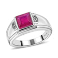 Niassa Ruby (FF) Men's Ring in Stainless Steel (Size 10.0) 2.35 - Sticky add to cart bar